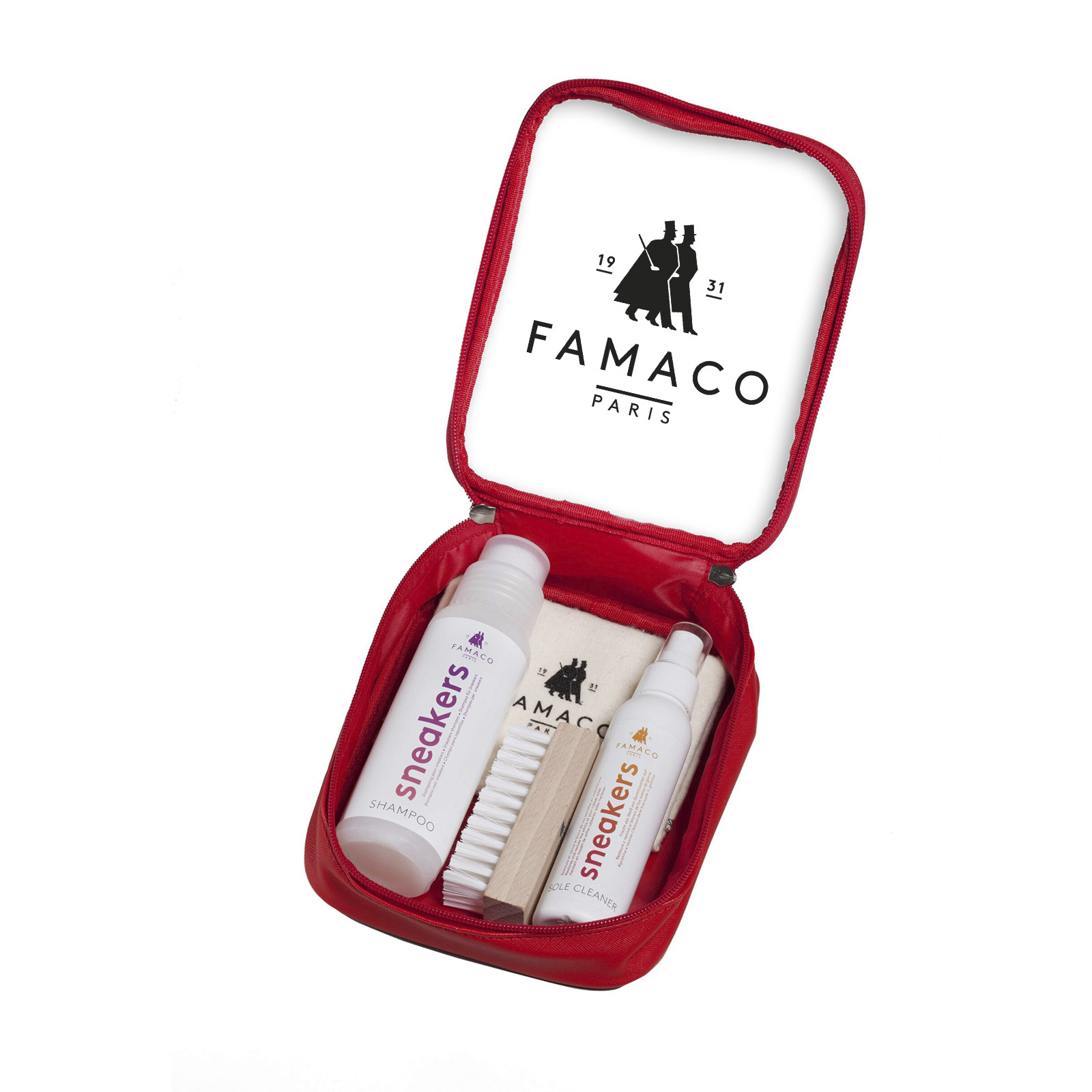 Famaco Kit Sneaker Rouge Complete Shoe Care Kit