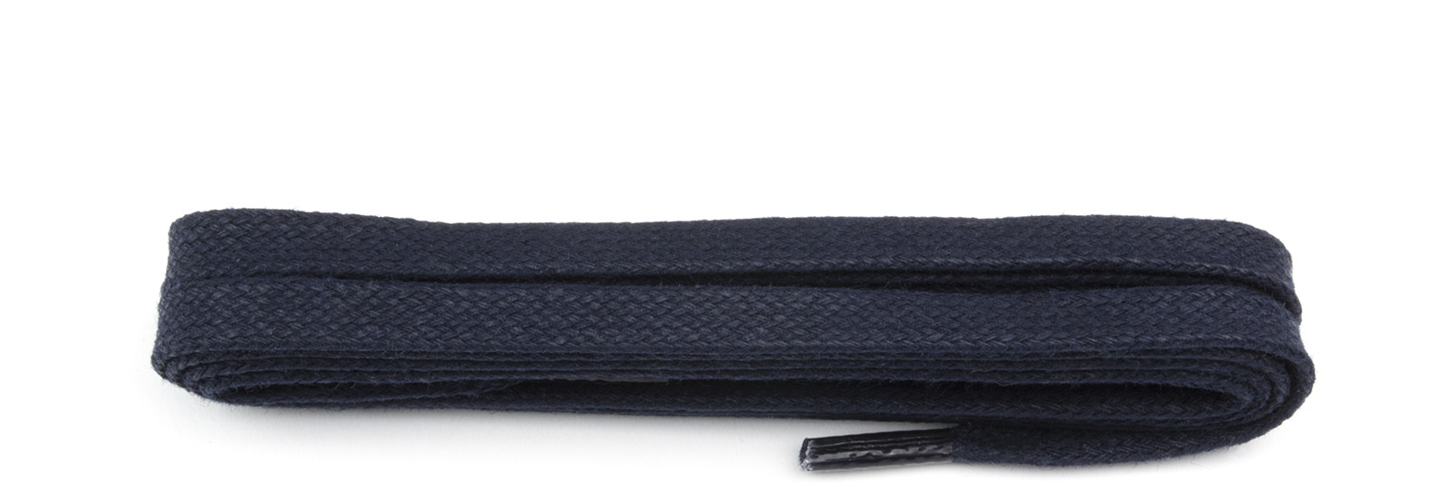 Navy Waxed Lace 5mm Flat Laces