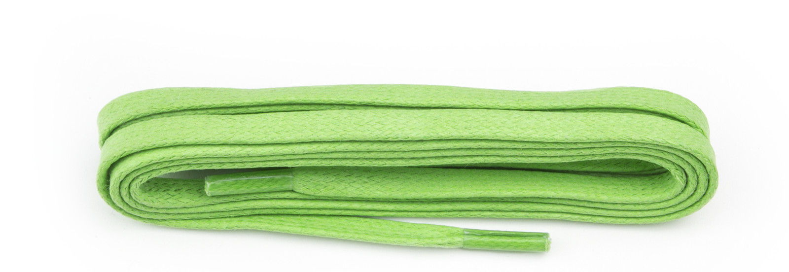 Lime Waxed 5mm Flat Laces