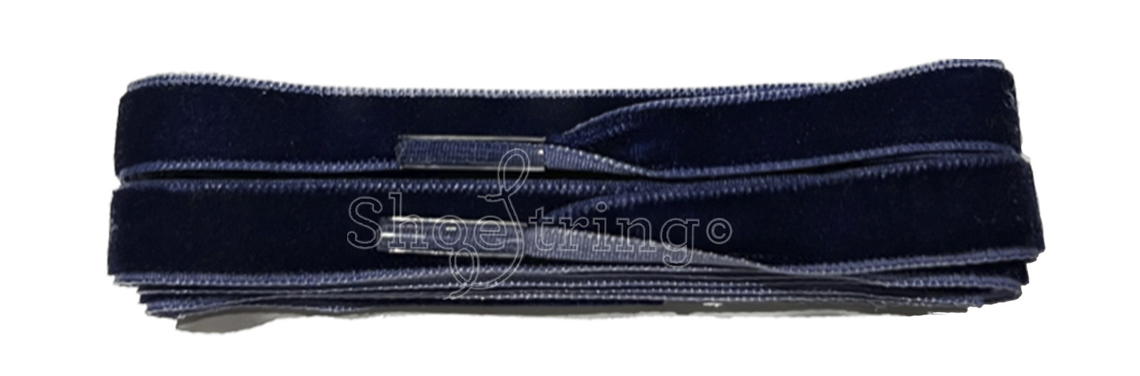 Ribbon Velvet Navy Laces Banded 1 Pair