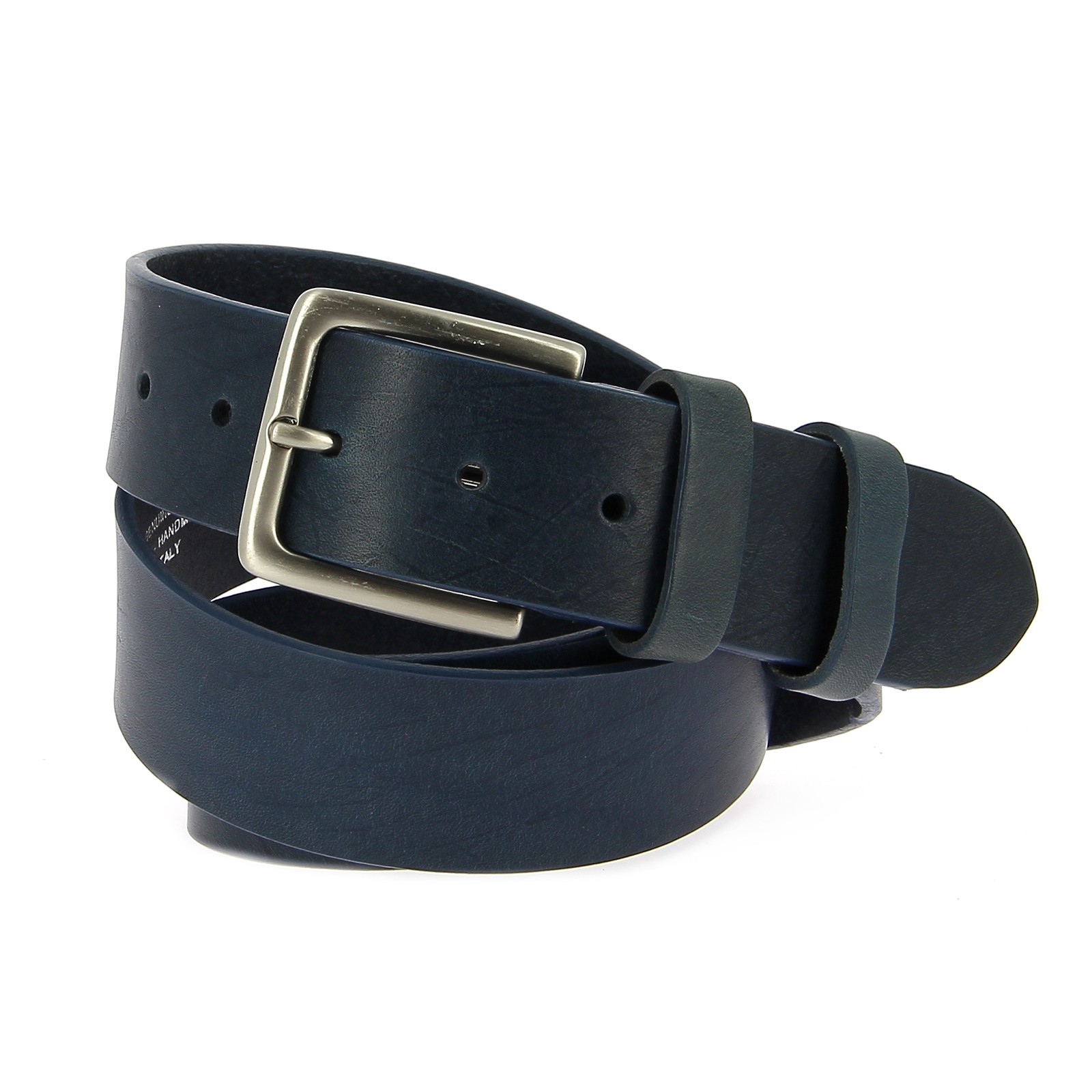 Belts Leather 40mm 130cm Jean Medium Blue | Shoe String