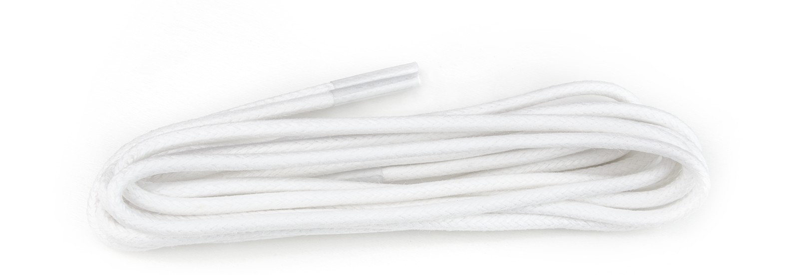 White 2mm Round Shoe String Laces 