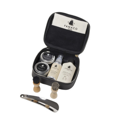 Famaco Trousse Evasion - Black Shoe Care Kit