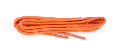 Orange Wax Round Laces